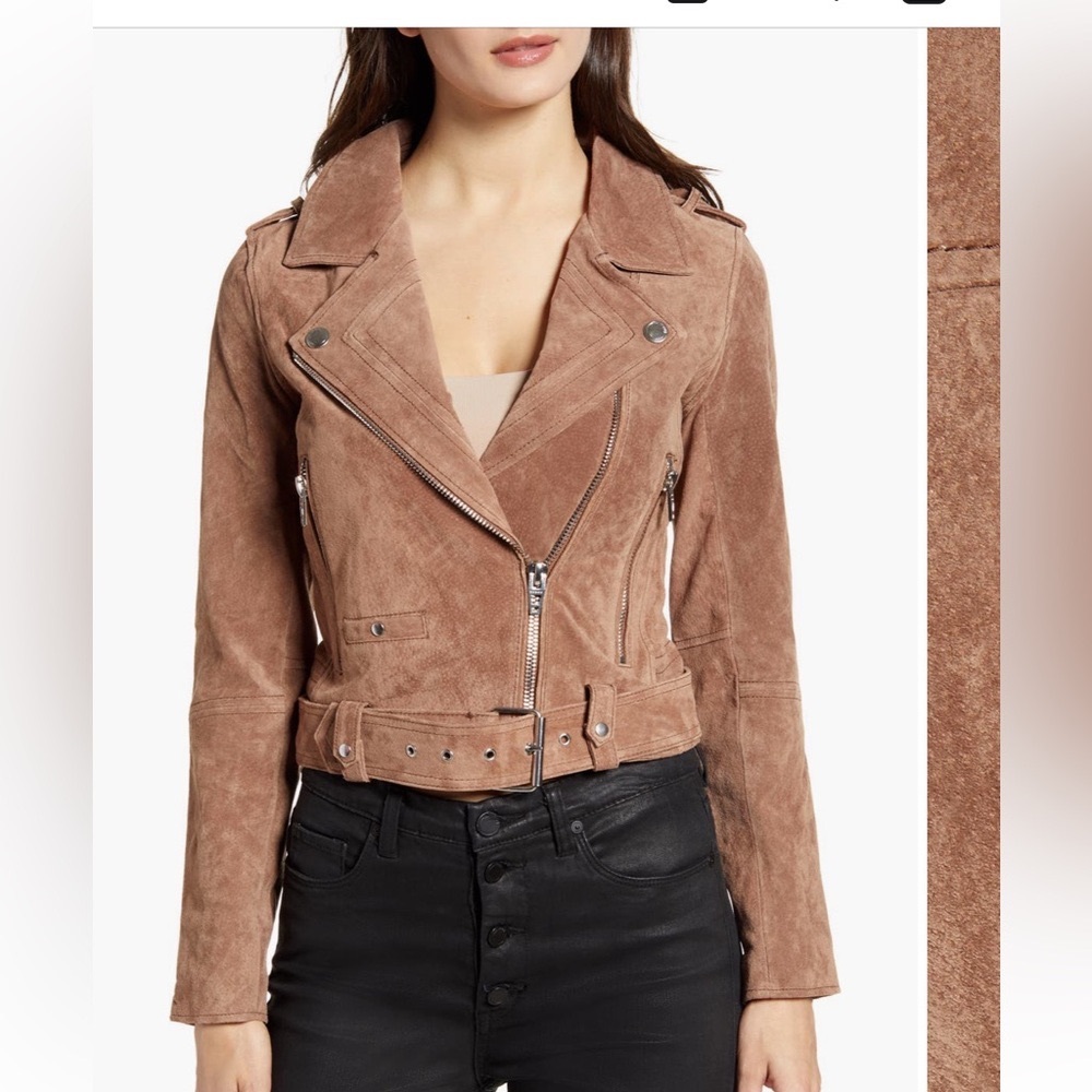 Blank NYC suede moto jacket